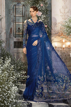 Cobalt Blue Saree